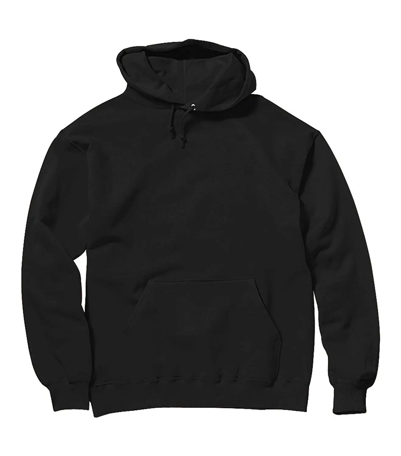 plain black pullover hoodie men's