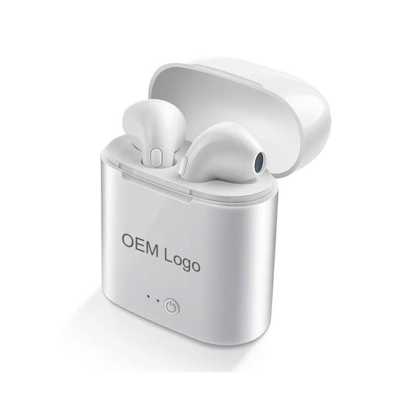 

Top selling LOGO custom tws wireless in-ear headset, bluetooths headphone, White