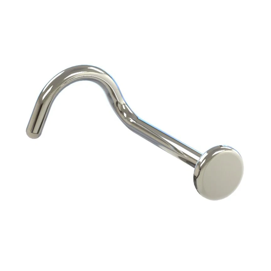 Nostril Piercing Jewelry 20g 18g 16g Titanium Curved Stud Nose Screw