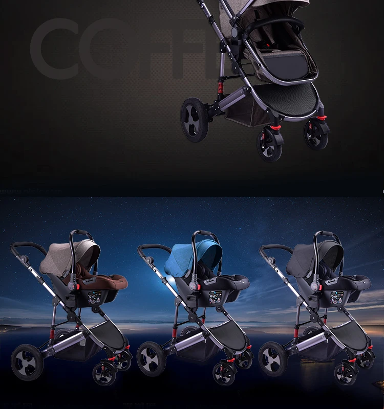 Baby Stroller Can Sit Twoway Children Portable Folding High Landscape