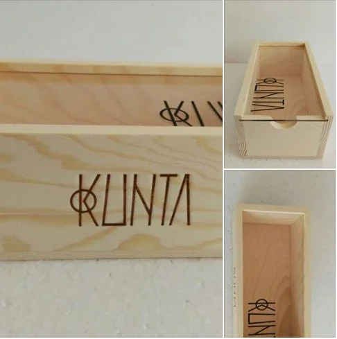 
Solid wooden pine Box with a Clear Acrylic Sliding Lid 