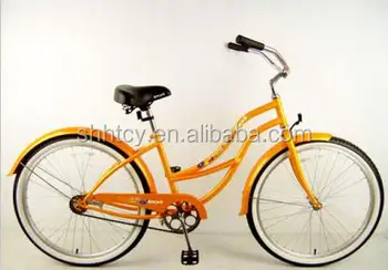 yellow chopper bike