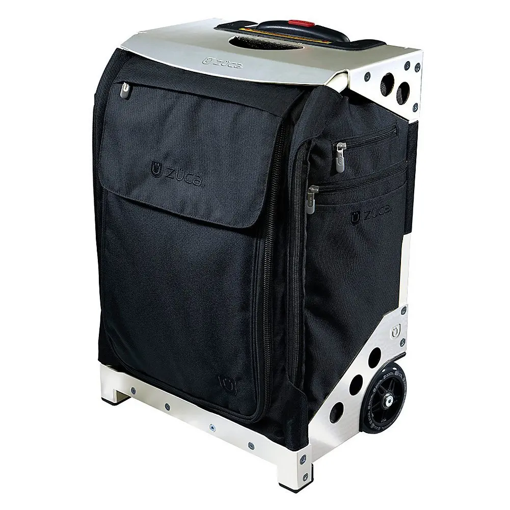 Zuca Flyer Travel Case, Black w Silver Frame