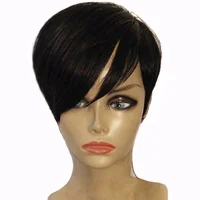 

Pixie Cut Short Brazilian Human Hair Full Lace Wig for Black Women