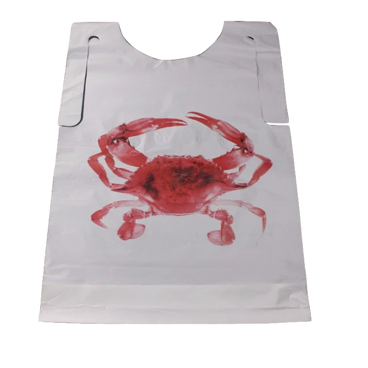 Custom Printed Disposable Plastic Bibs Lobster With Pe Material Buy