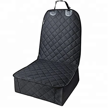 

Life Time Guarantee Waterproof Front Pet Car Seat Cover, Black/beige/grey