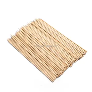 Image of BBQ natural bamboo round skewer /sticks /picks for sale