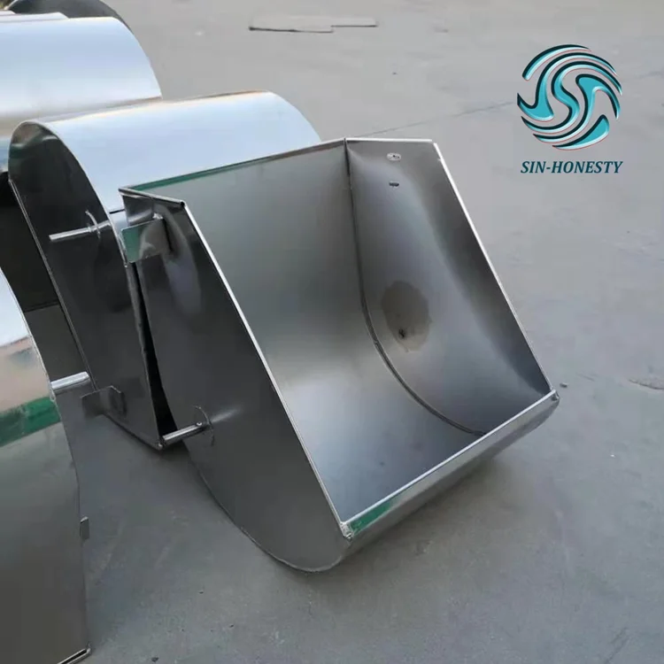 Stainless Steel Reversible Pig Feeder Sow Trough For Pig Farm