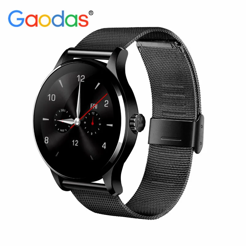 

K88H Smart Watch 1.22 Inch Round Screen Support Heart Rate Monitor SmartWatch For Apple Huawei IOS Android pk KW88, N/a