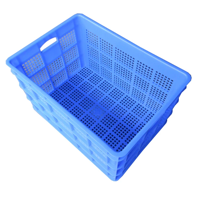 613*434*352mm wholesale food grade storage plastic crate totes