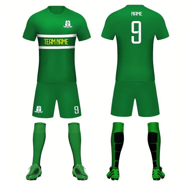 Wholesale Custom Cheap Full Set Soccer Jersey Oem Youth Football Uniforms