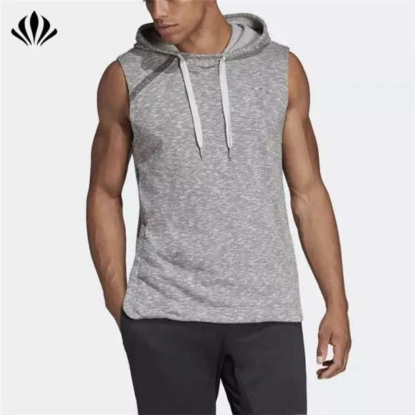 sleeveless zip up moletom com capuz mens