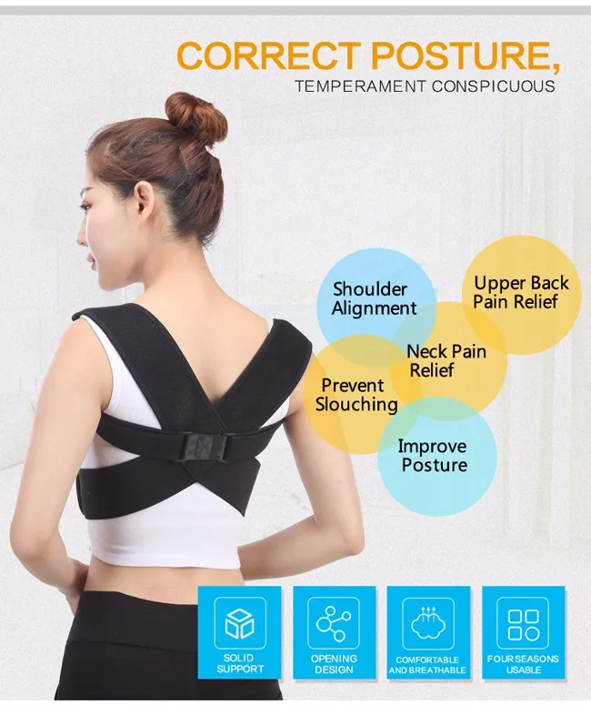 Orthopedic Back Support Bra Posture Relieve Kyphosis And Lower Back ...