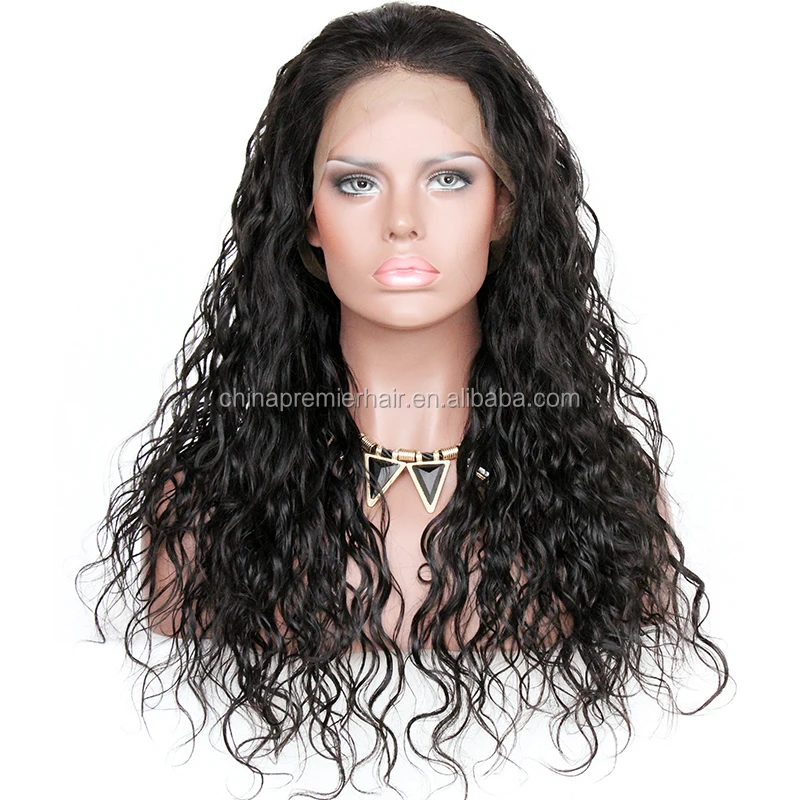 

New Arrival Natural Curl Indian Remy Human Hair 360 Lace Frontal Wig With Preplucked Hairline, Natural color,1b# in stock
