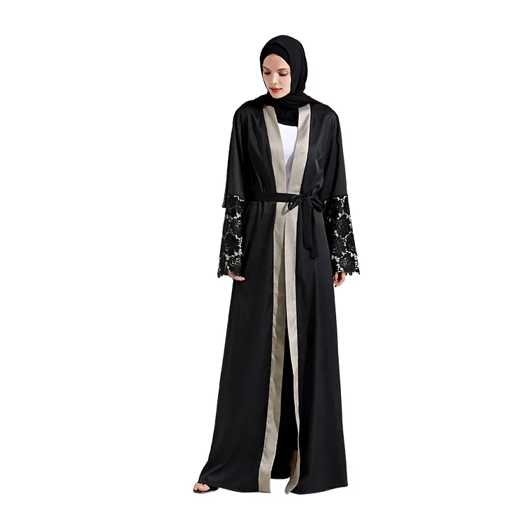 

New design dubai black abaya long maxi dress