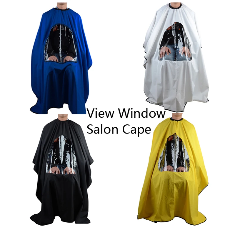Beauty Salon Cape Waterproof Hair Cutting Barber Cape With Transparent