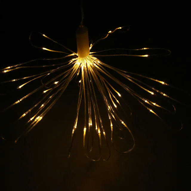 
Rubber Battery supply firework light for garden decoration magic led string light 