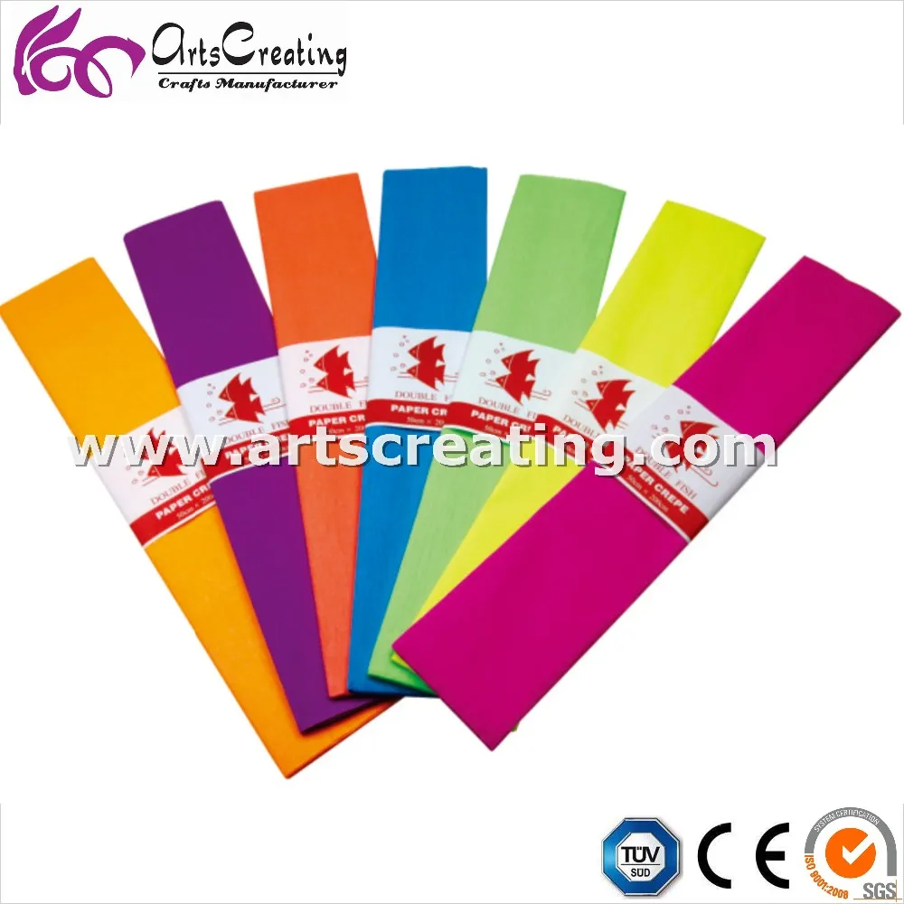 High Quality Color Crepe Paper 50*200cm For Diy Handcraft Handmade