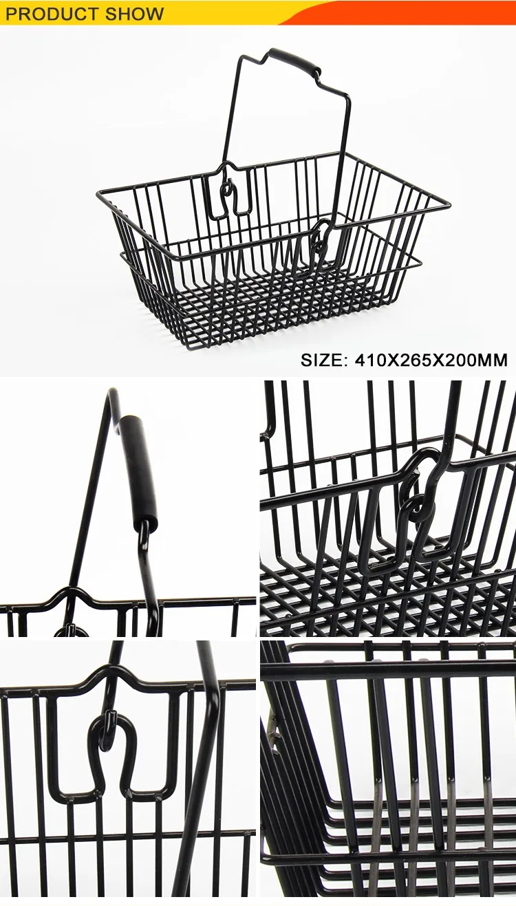 Multifunctional Black Metal Mesh Boutique Shopping Basket Buy