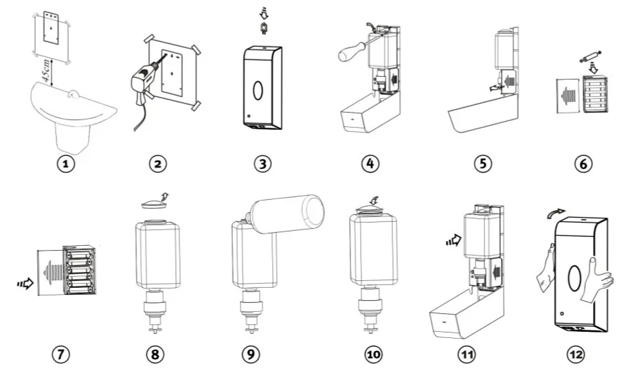New Highly Capacity Stainless Steel Spray Manual Soap Dispenser Foaming