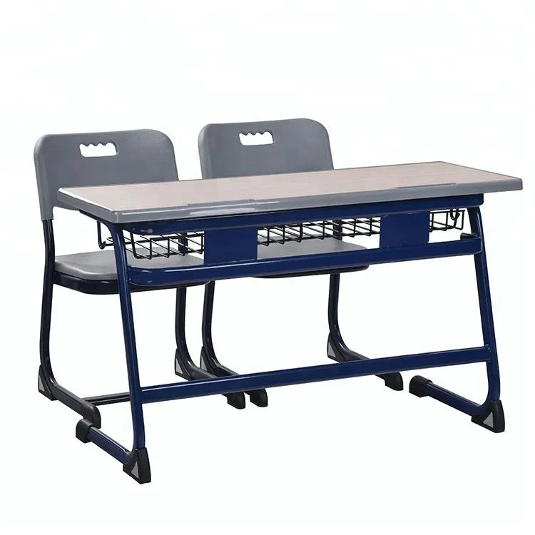 Classroom Student Double Table And Chair School Furniture With Factory