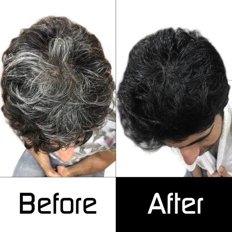 Private Label Indian Henna Fast Color Changing Men Black Hair