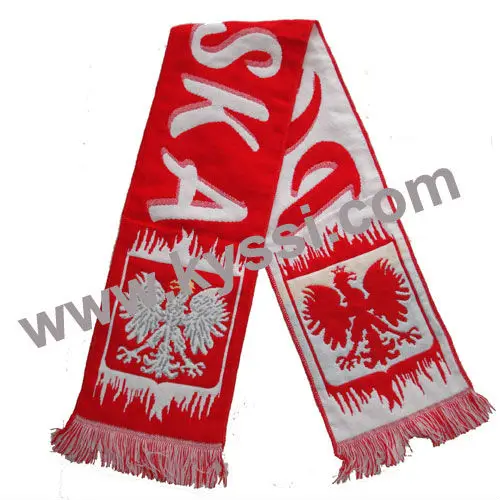 Poland Soccer National Team Woven Football Scarf Buy Poland Football