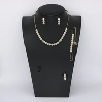 

New design AAA+ zircon bridal wedding jewelry set fashion stretch jewelry set