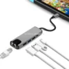 USB Type-c Hub Adapter Thunderbolt 3 multi-port USB with 4K HD 2.0 RJ45/LAN/ethernet type c dock