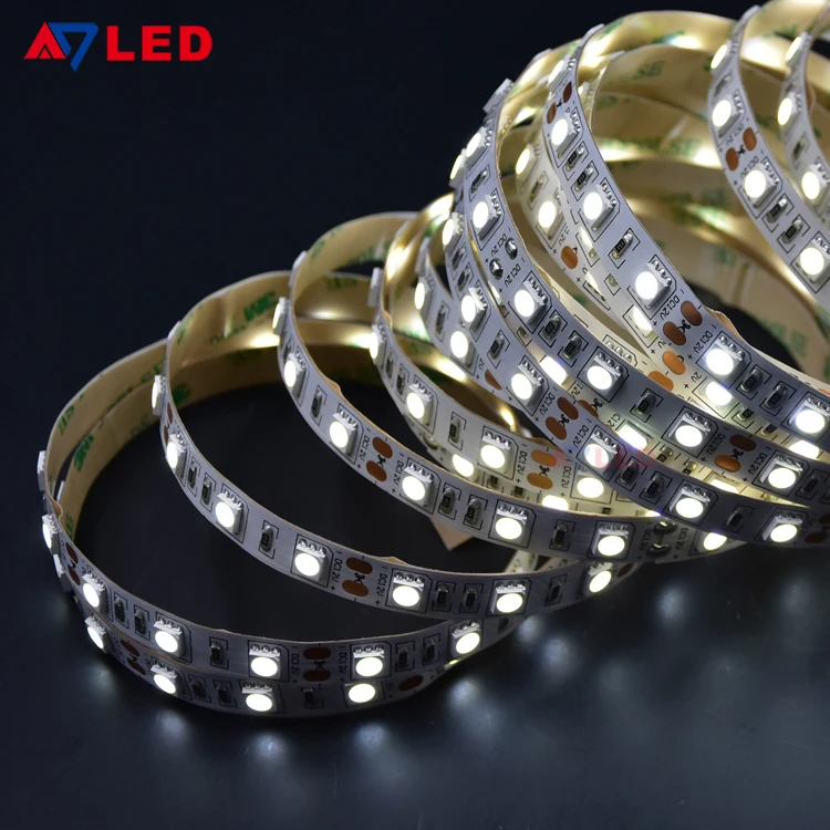 60LEDs cuttable led strip 12v led strip light 5m wholesales led strip for cell phone showcase