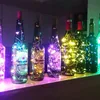 Innovative design cork shape battery copper wire led string lights for wine bottles home use