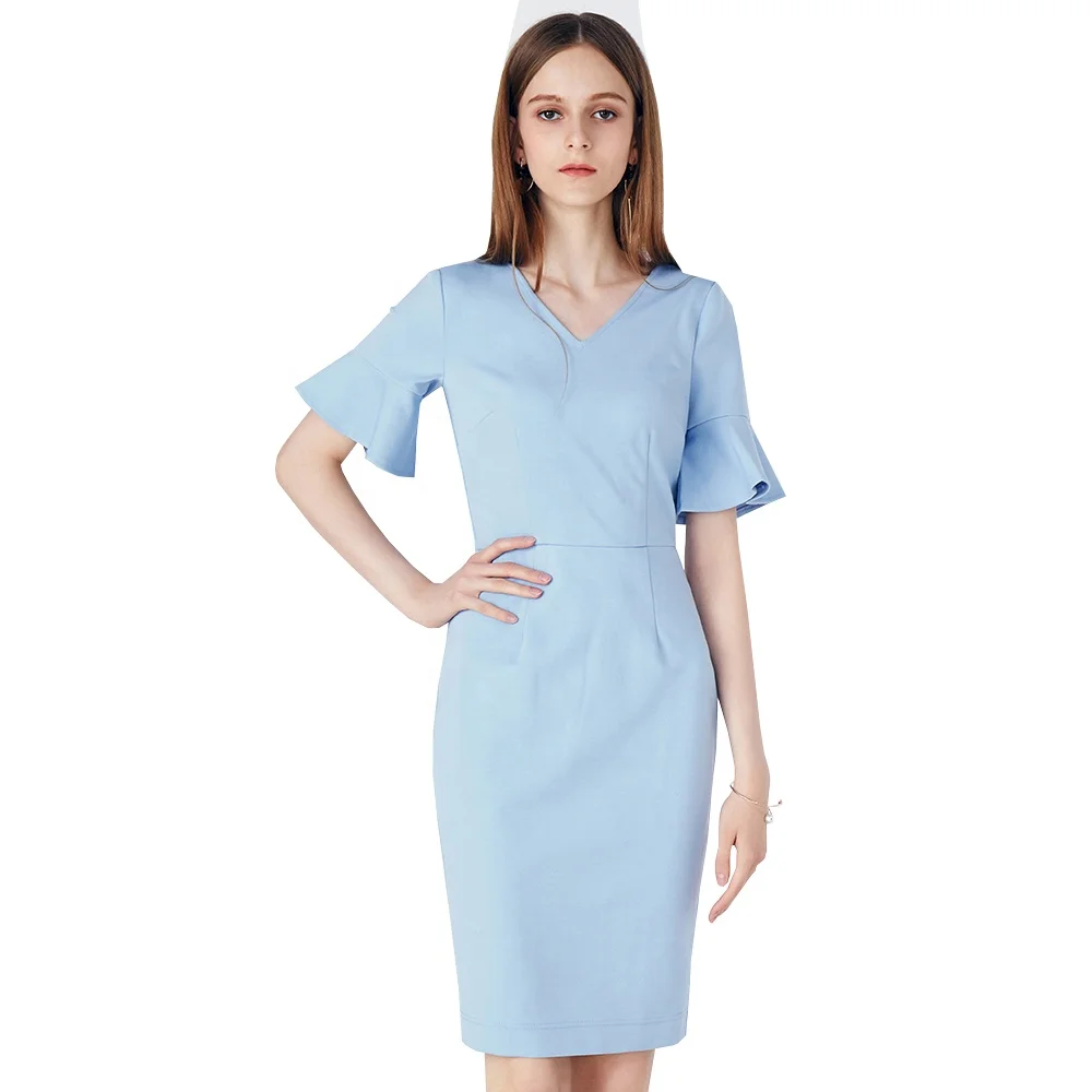 

Summer women clothing garment apparel direct factory OEM manufacturing long maxi brand lady Dresses, Black;light blue