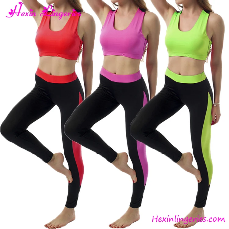 

Sample Free 4 Colours Two Pieces Sets Private Label Womens Fitness Wear, As shown fitness wear