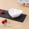 Fine dining plates porcelain heart shaped dish ceramic snack dish set tapas set
