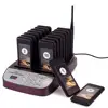 16 Channel Restaurant Coaster Pager Guest Call 433.92MHz Wireless Paging Queuing Calling System