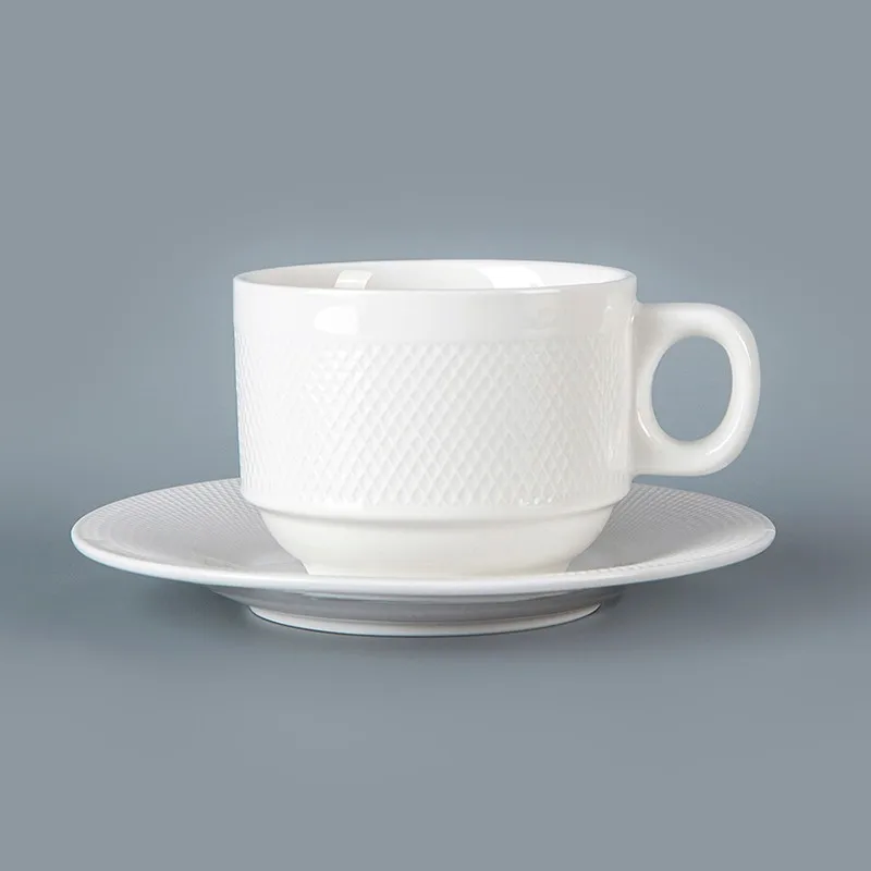 product-Wholesale White Ceramic cups sets Stackable Espresso Cups,Small Cups Porcelain China, Coffee