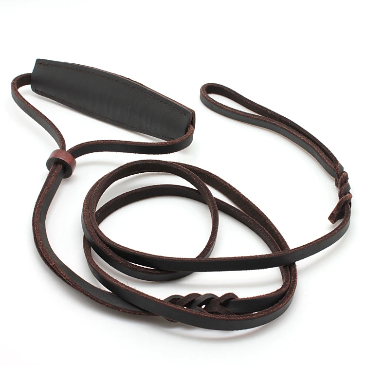 2020 High Quality Soft Texture Genuine Leather Braided Dog Leashes