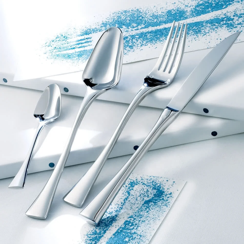 

Royalty line stainless steel spoon fork knife german flatware 18/10, Silver or gold or other colors