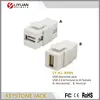 LY-KJ-AP05 USB Keystone Jack USB 2.0 A Female to A Female A: Horizontal, B: Vertical