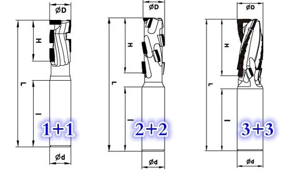 2 PCD spiral router bit