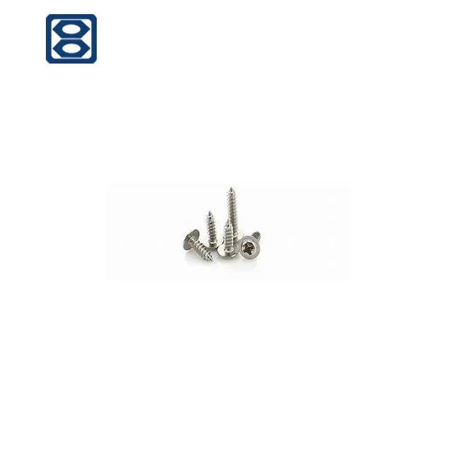 
Zinc DIN968 Inch Cross recessed round head self tapping screws 