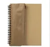 Recycled notebook with carton cover and 60 pages white lined paper. Includes a stationery set with nonwoven pencil case