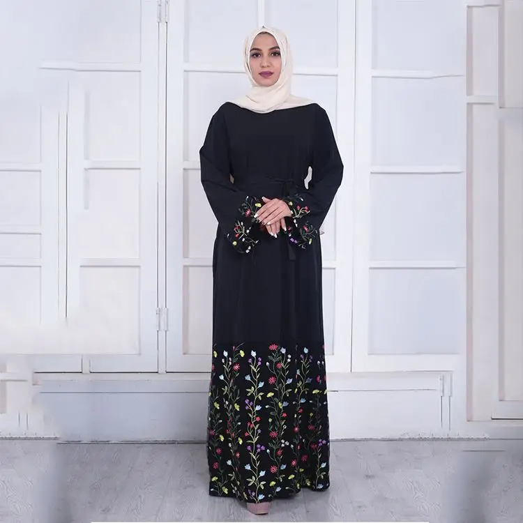 contemporary chiffon maxi long sleeve women marocain kaftan kimono sleeve dress