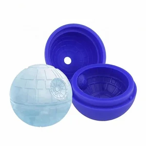 New design BPA free war silicone  star ice ball mold