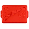 happybirthday silicone cake pan baking