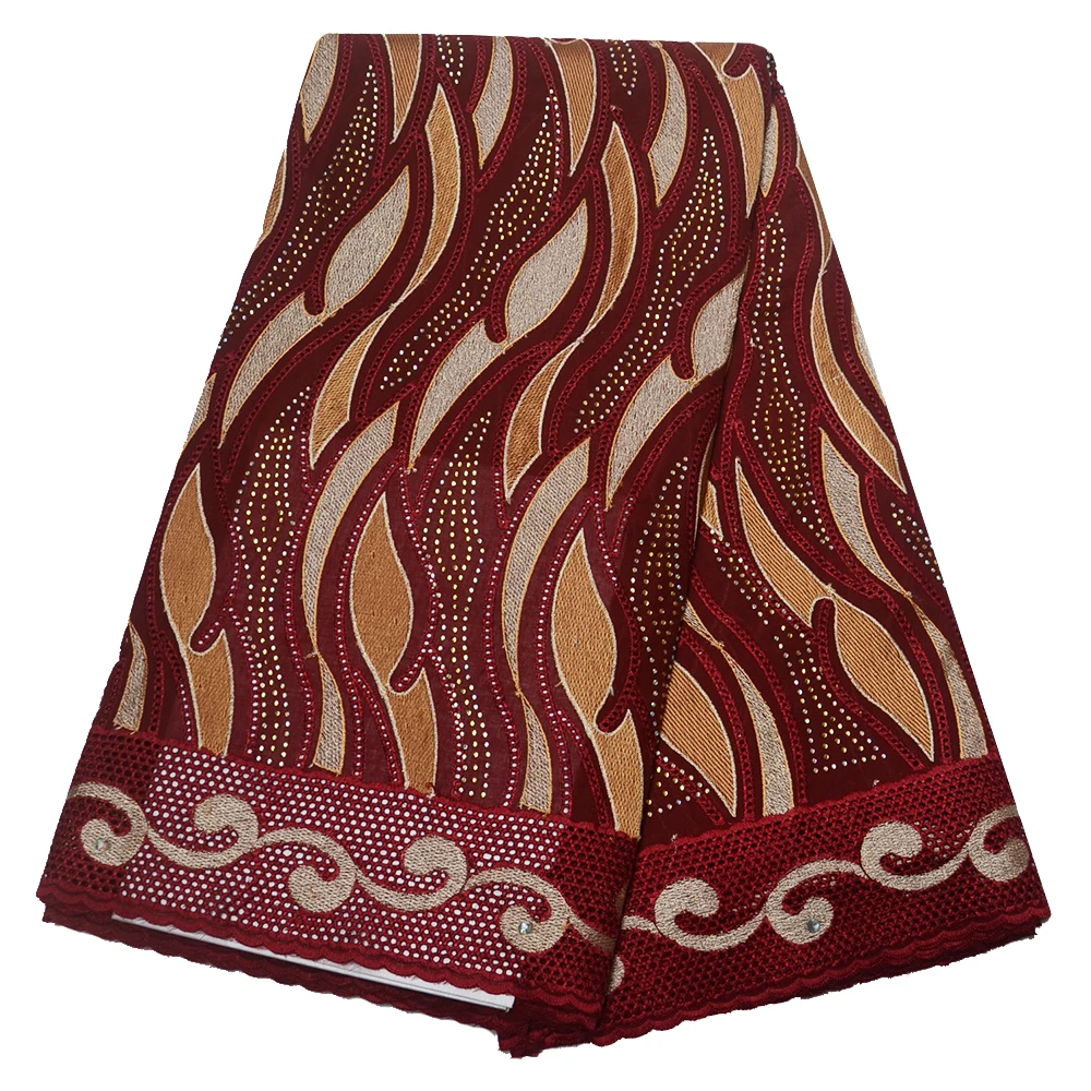 High Quality African Beautiful Cotton lace 3d Embroidery Swiss Voile lace Sinya French lace fabrics