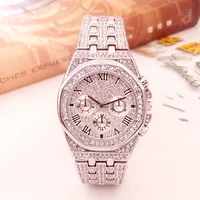 

2019 Luxury Brand Design Quartz Diamond Watch for Men Iced Out hip hop Watch AAA Waterproof