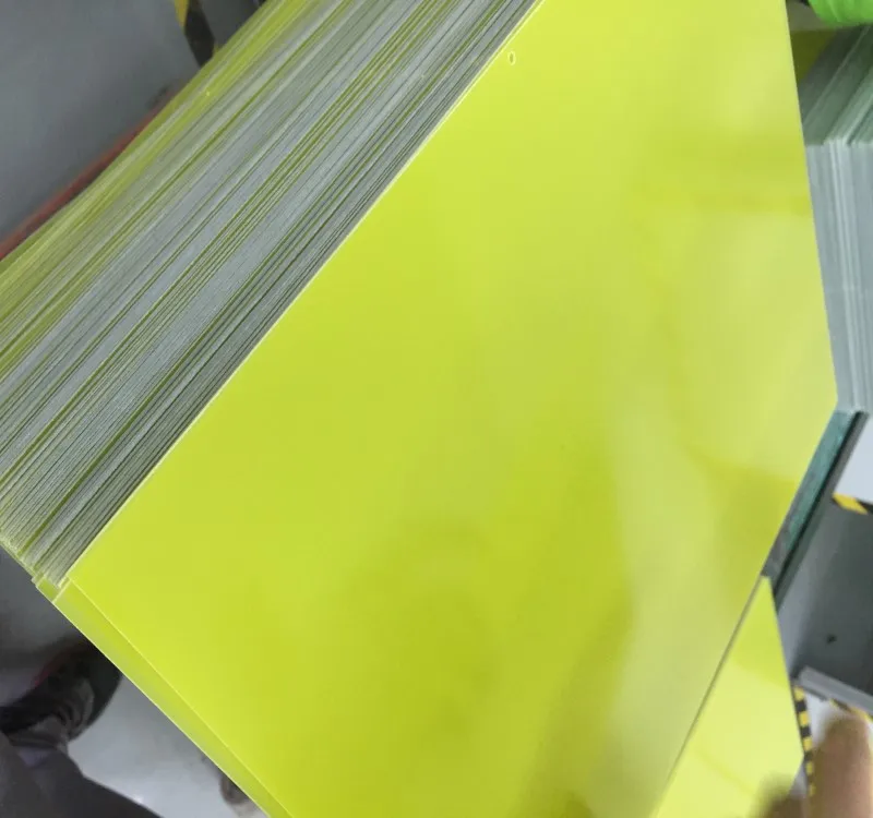 Yellow Fiberglass Epoxy Resin Sheet Insulation Material Fr4 With Sgs