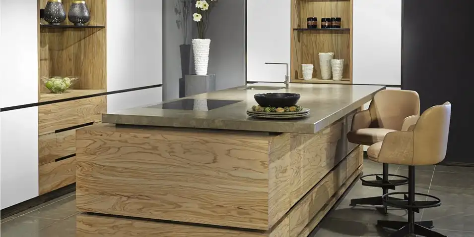 Popular Wood Veneer Kitchen Cabinet Plywood Carcass With Blum Hardware ...