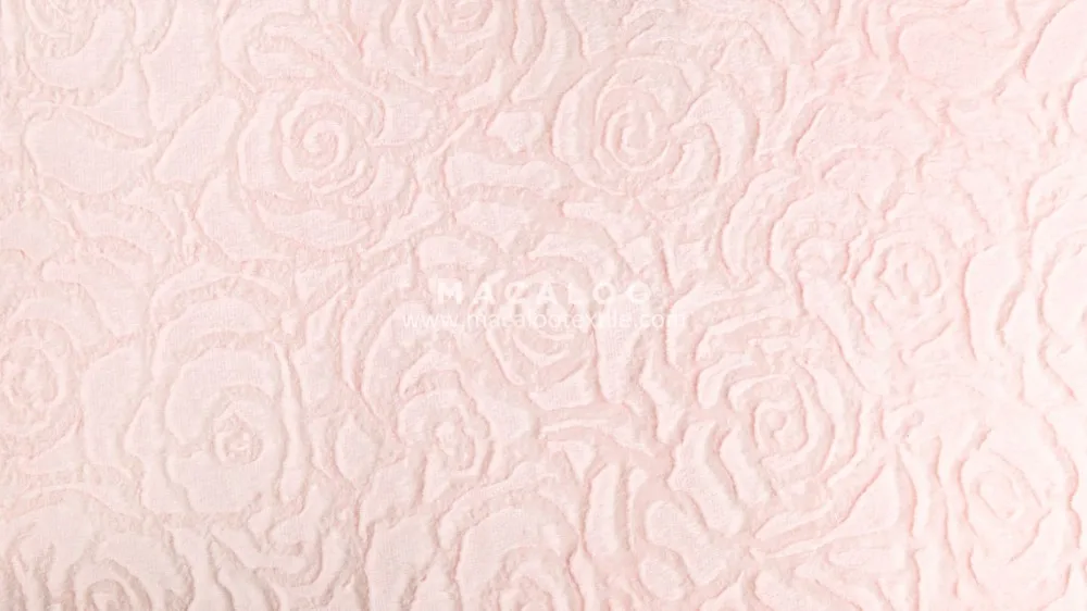 Soft floral embossed minky plush fabric